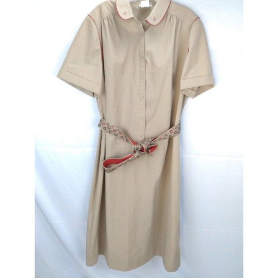 Vintage Leslie Pomer Button Dress Vtg Sz 20 Big (16 Modern Size - Etsy