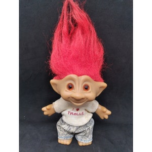 Vintage Ace Novelty I Love Trolls Troll Doll