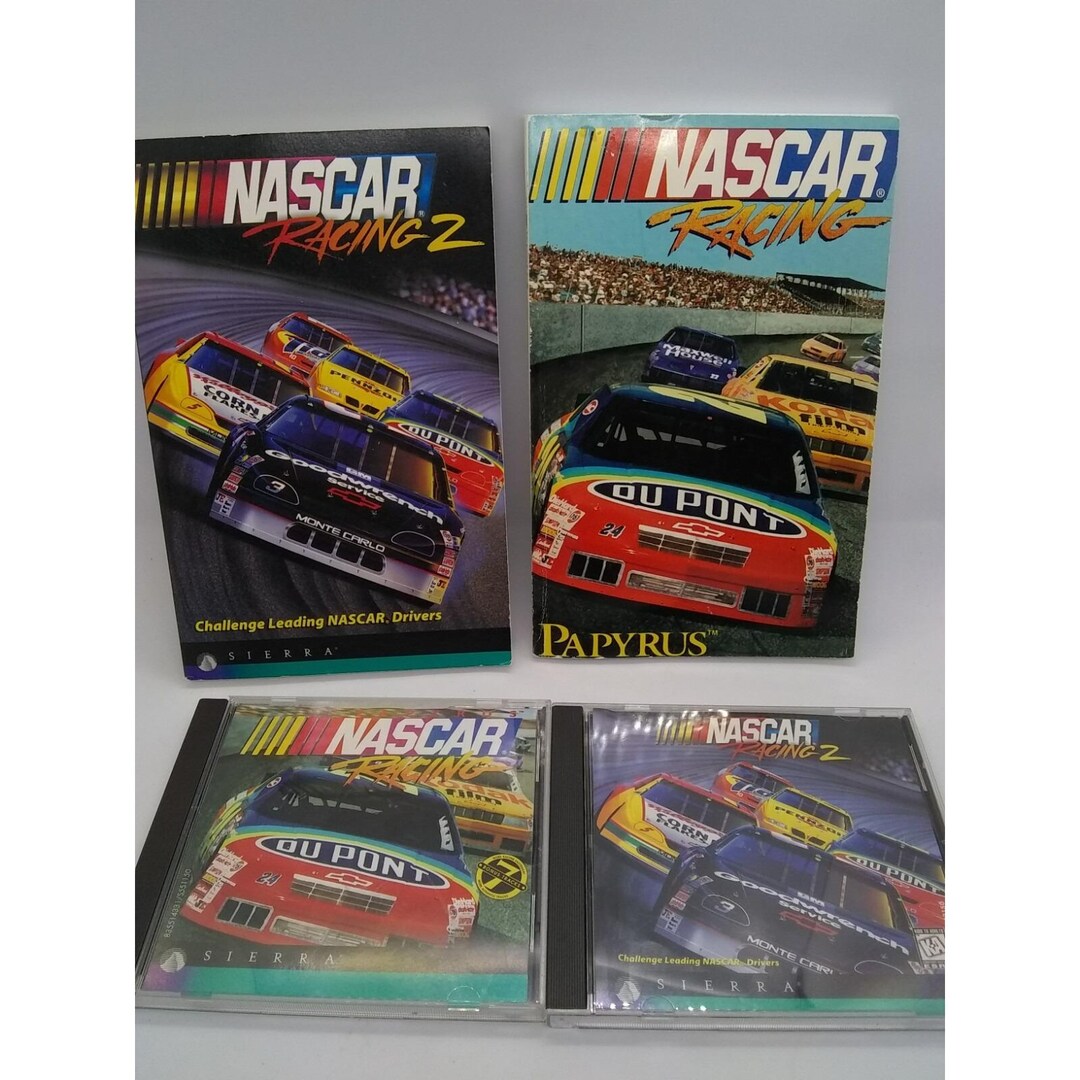 Vtg Bundle Set of 2 Nascar Racing & Nascar Racing 2 PC Game CD-ROM - Etsy