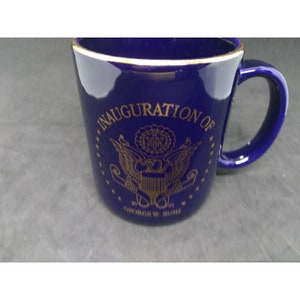 Inauguration bush Cheney 2001 cobalt blue mug