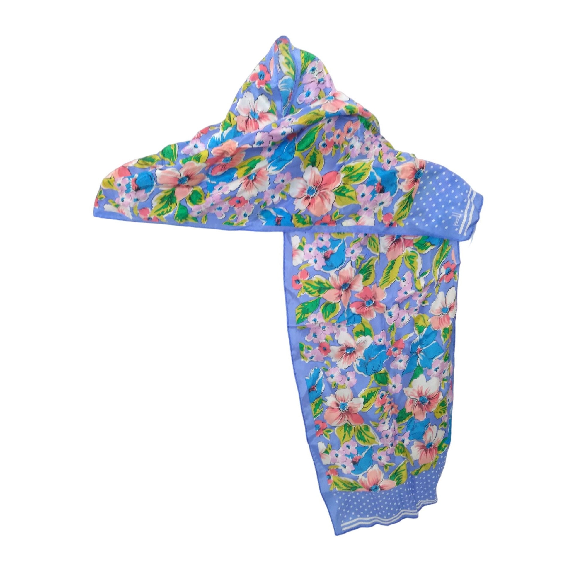 ヴィンテージ ハニー フローラル ポルカドット 長方形 50