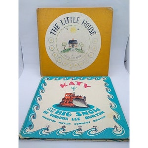 Vtg 1943 Katy & The Big Snow Weekly R. Bk Club Virginia L. Burton + Little House
