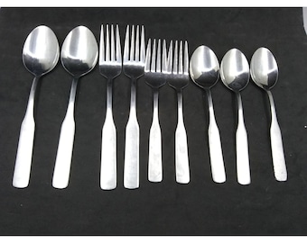 Set of 9 Imperial International Kingstowne Stainless Steel