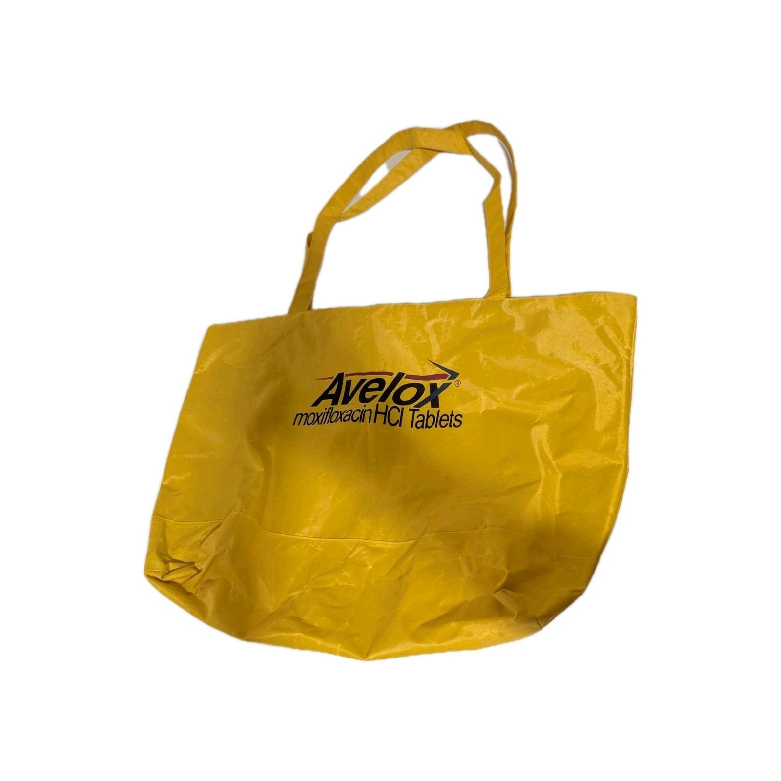 Avelox Tote Bag (UNISEX) Promotional Drug Company Yellow READ - Etsy