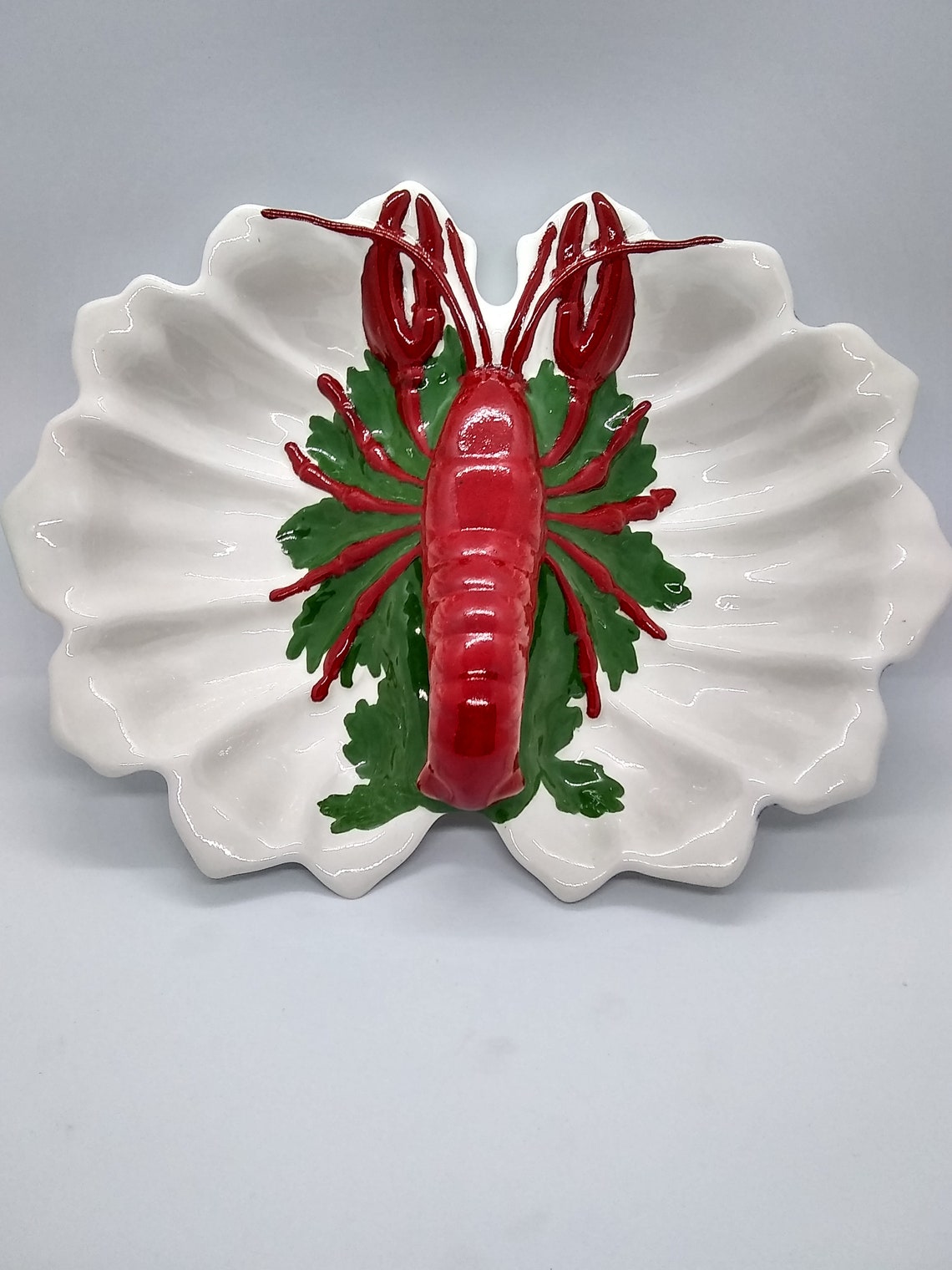 Vintage Lobster Serving Dish Etsy