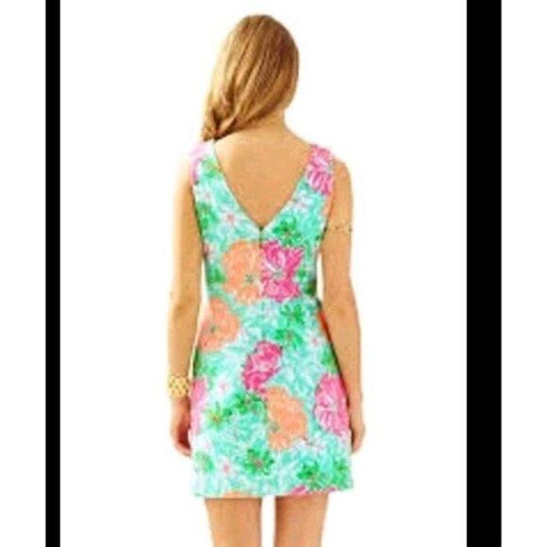 Lilly Pulitzer Dress Women's Medium Shift Eden Poolside Beach Walk vibrant Y2K Coquette cottagecore READ image 4