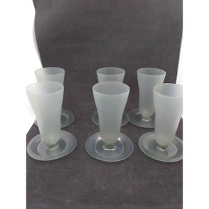 Vtg 6 Tupperware Tall Parfait Sundae Jello Dessert Cup Smoke Grey 754 PAS DE COUVERCLES