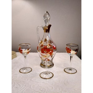 Vintage Bohemian Decanter Set