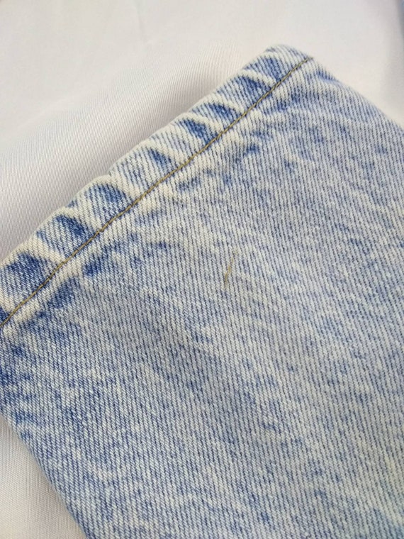 Vintage 80s Lee acid washed Jeans Petite size 6 2… - image 10