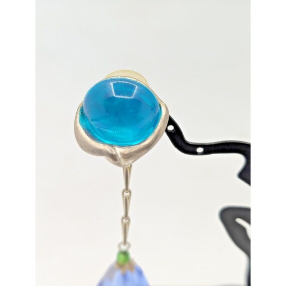 Vtg. Robert Rose Statement Earrings Dangle Pierce… - image 8