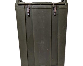 US VINTAGE 50s US ARMY 1955 ミリタリーボックス 黒P Vintage Mermite U.S. Military Army Food Cooler Hot/cold 1955 Metal