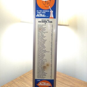 Tabla de kilometraje naranja de Vintage Nesbitt