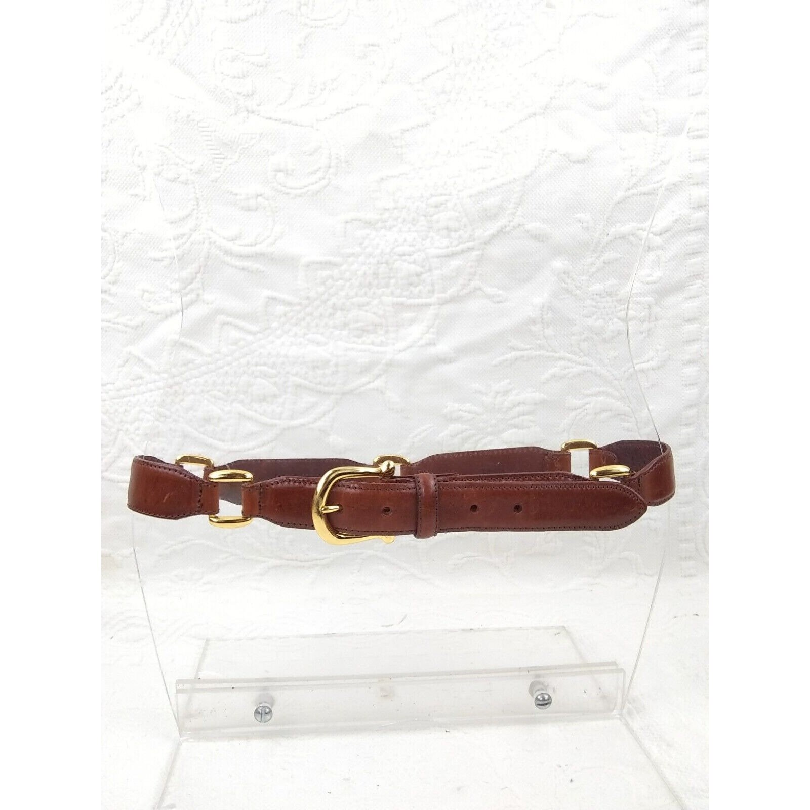 ? Fossil Vintage 2 Tone Flrl Plaque White Belt Vintage Fossil Belt - Etsy main image 2