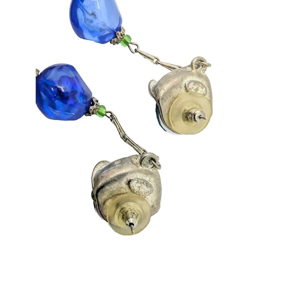 Vtg. Robert Rose Statement Earrings Dangle Pierce… - image 6