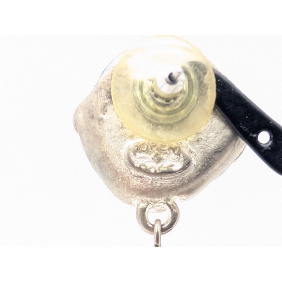 Vtg. Robert Rose Statement Earrings Dangle Pierce… - image 9