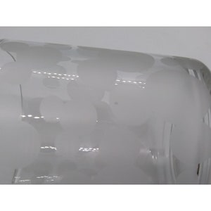 Peut inclure: Un verre &agrave; boire en verre transparent avec un motif givr&eacute; de cercles qui se chevauchent.