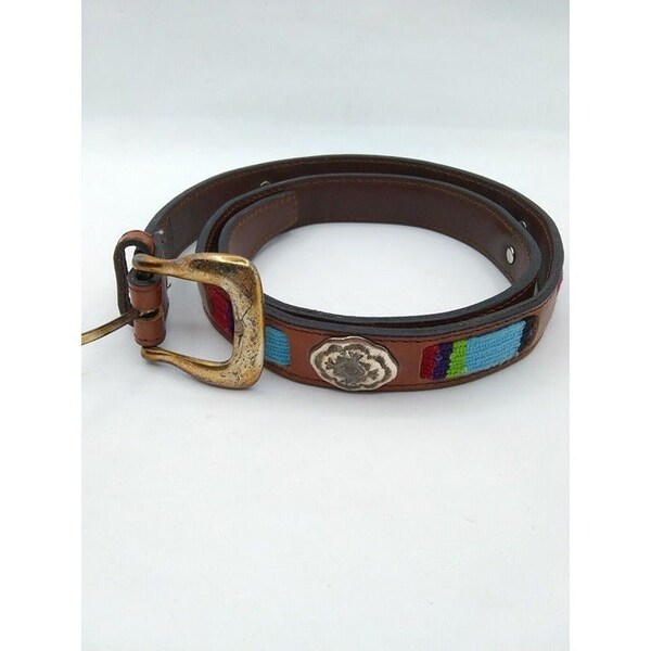 Kid's Aztec Woven Concho Belt