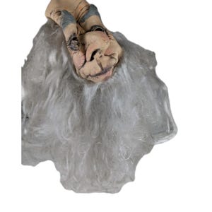 Máscara de látex grande de Mario Chiodo 2004 ~ Mago anciano cabeza completa calva con cabello LEER