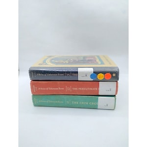 HC ex libr Lemony Snicket A Series of Unfortunate Events lote de 3 libros 5,11,12