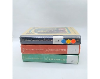 HC ex libr Lemony Snicket A Series of Unfortunate Events lot of 3 books 5,11,12