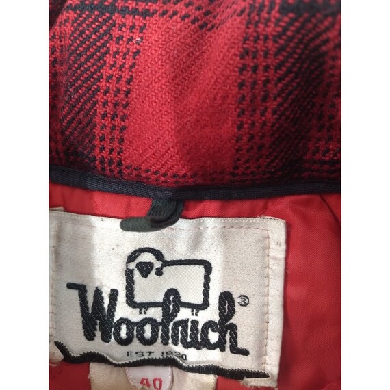Vtg. Woolrich Buffalo Plaid Hunting thick shirt B… - image 5
