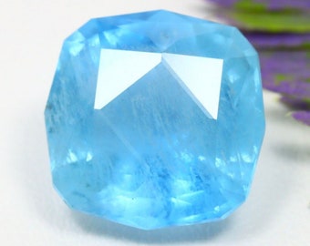 Unbelievable AIG Certified No Heat, Santa Maria Blue, 8.92 Carat Brazilian Aquamarine. A World Class Colored Gemstone!