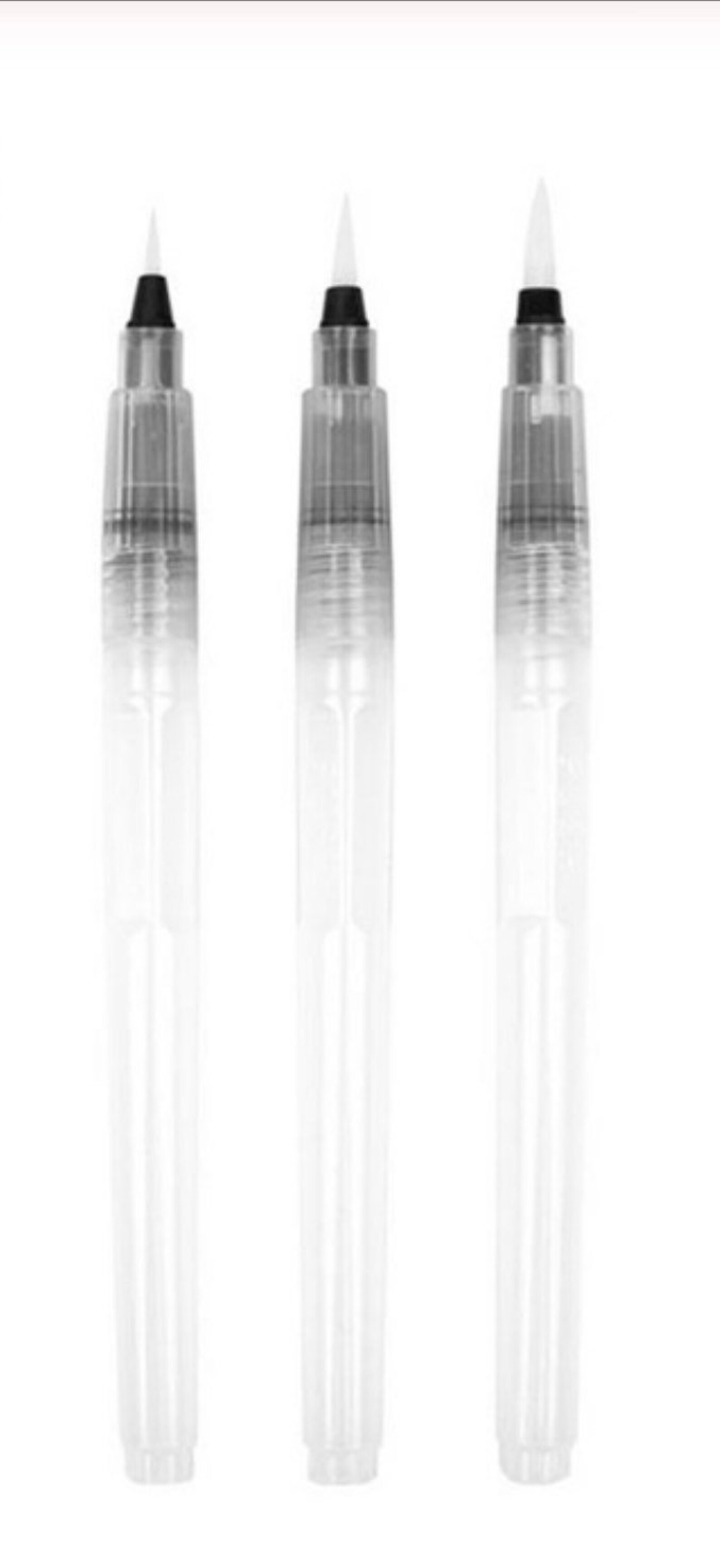 Water paint brushes water brush brush set of 3 Natural Etsy