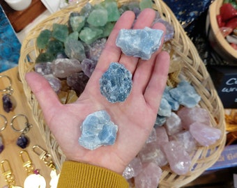 Raw Crystals, Rose Quartz, Amethyst, Blue Calcite, Citrine Calcite, Fluorite, Natural Crystals, Crystal Healing