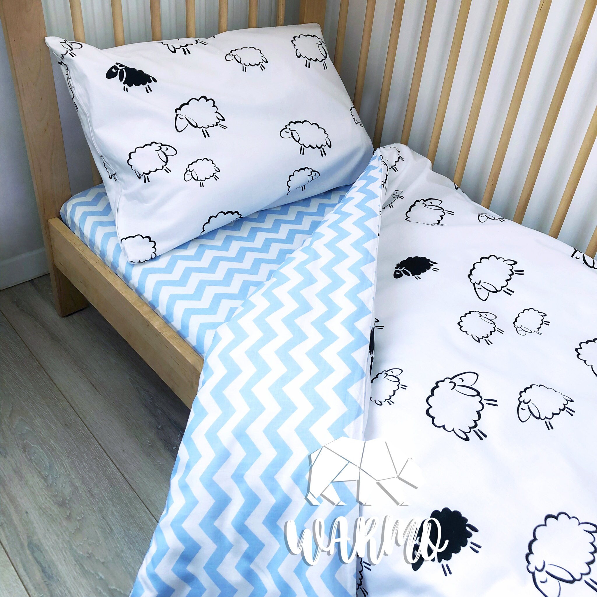 Sheeps Bedding Set voor Baby Girl Nursery Dekbed Cover Etsy