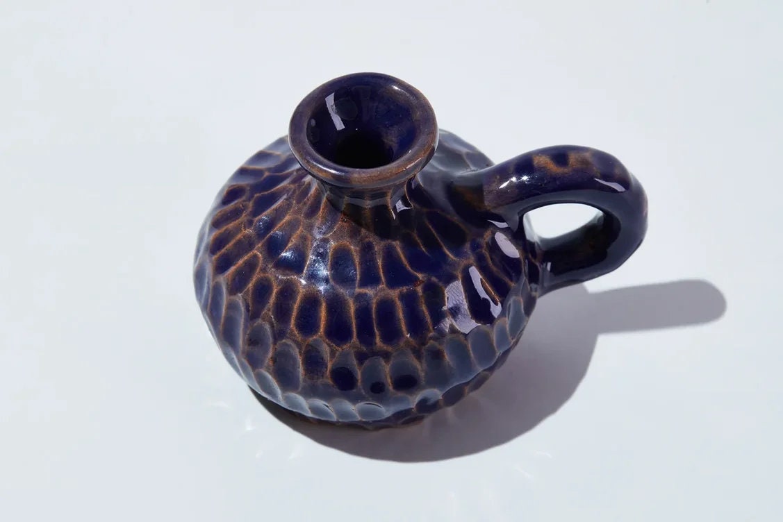 Ceramic oil lamp Pottery Oil lamp Medieval lamp RPG LARP Etsy