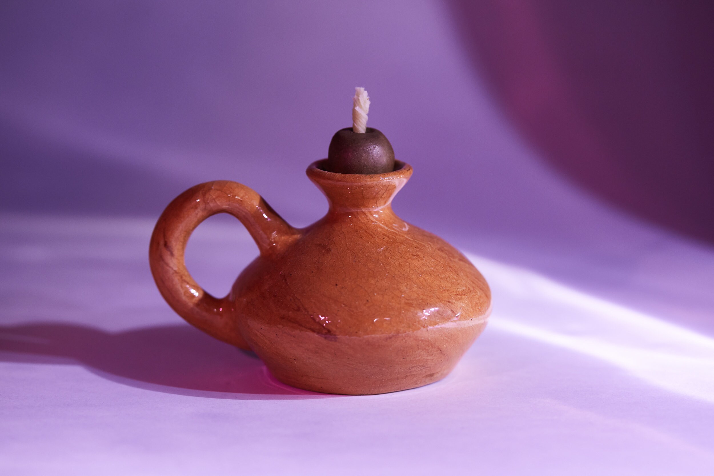 Ceramic oil lamp Pottery Oil lamp Medieval lamp RPG LARP Etsy