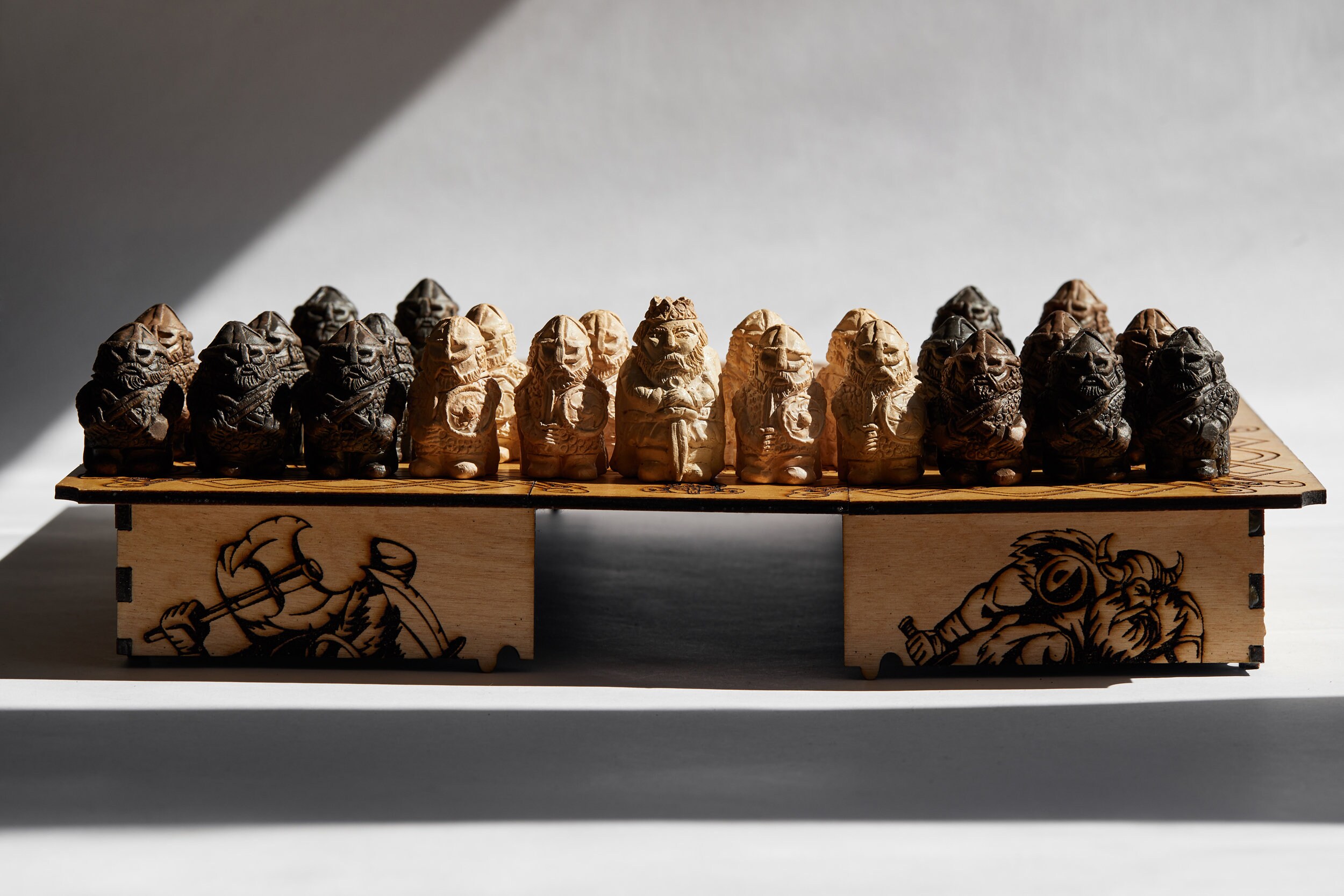 Jeu D échec Viking Hnefatafl Viking chess set Viking game Tablut Travel chess | Etsy