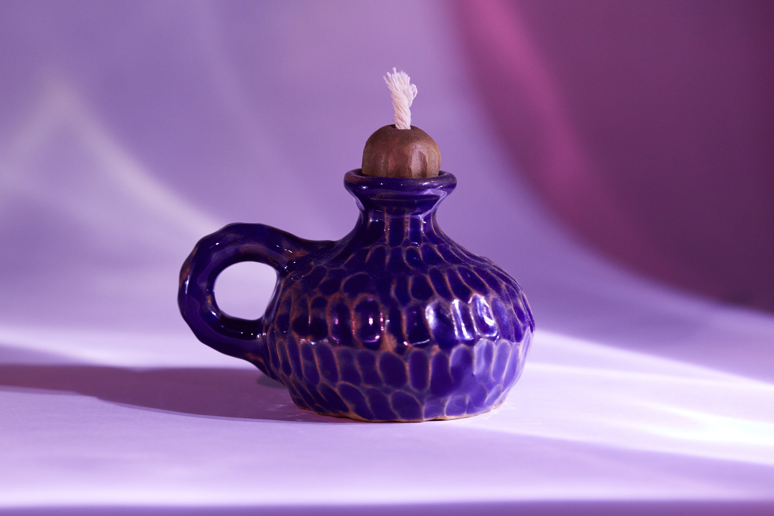 Ceramic oil lamp Pottery Oil lamp Medieval lamp RPG LARP Etsy