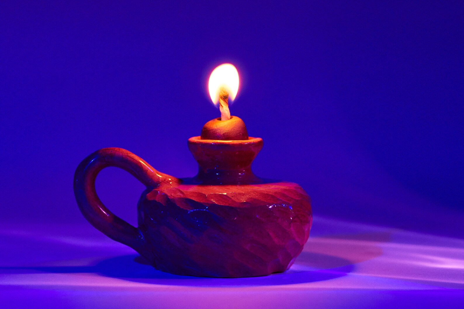 Ceramic oil lamp Pottery Oil lamp Medieval lamp Etsy