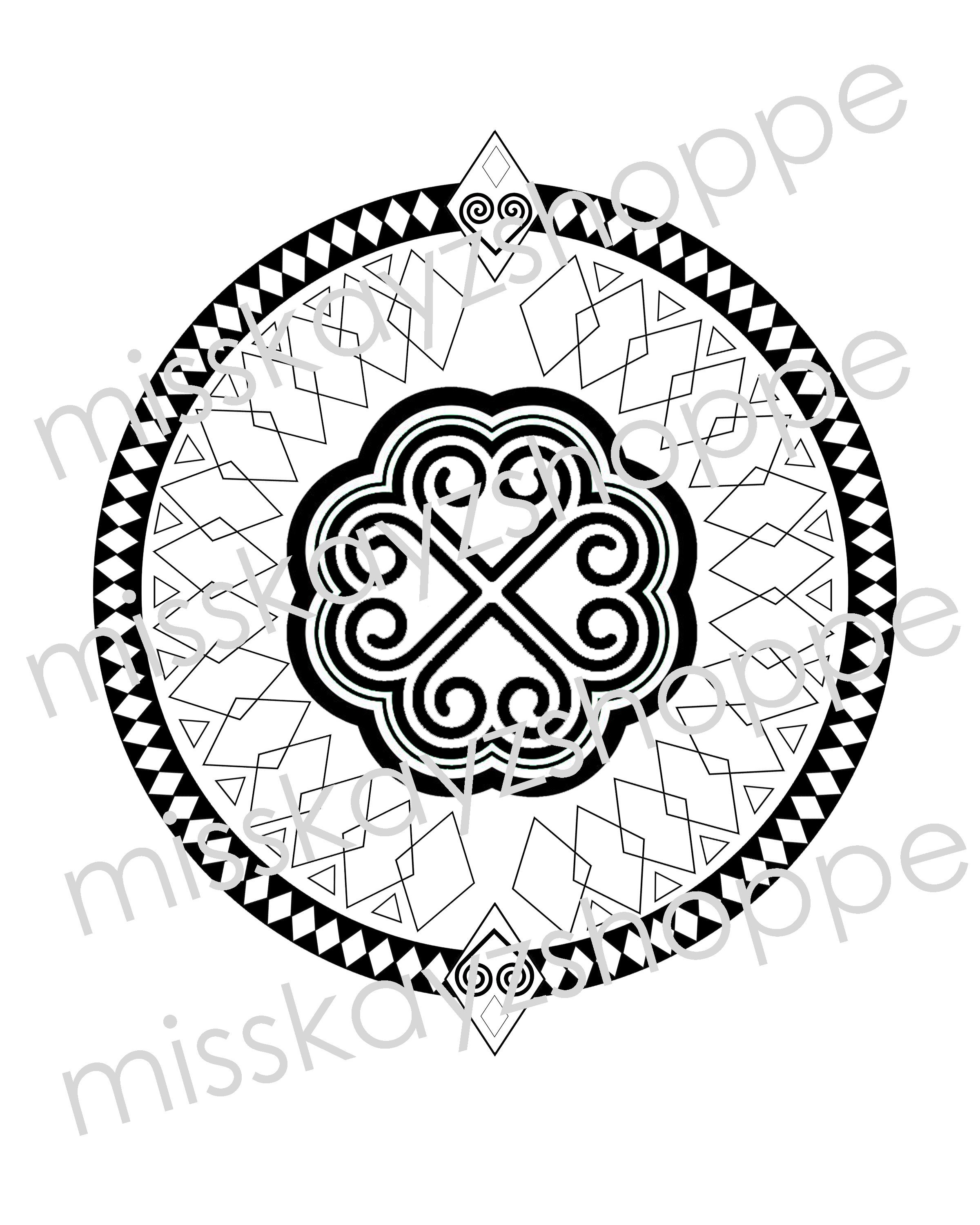 Printable Hmong Inspired Coloring Sheets - Etsy