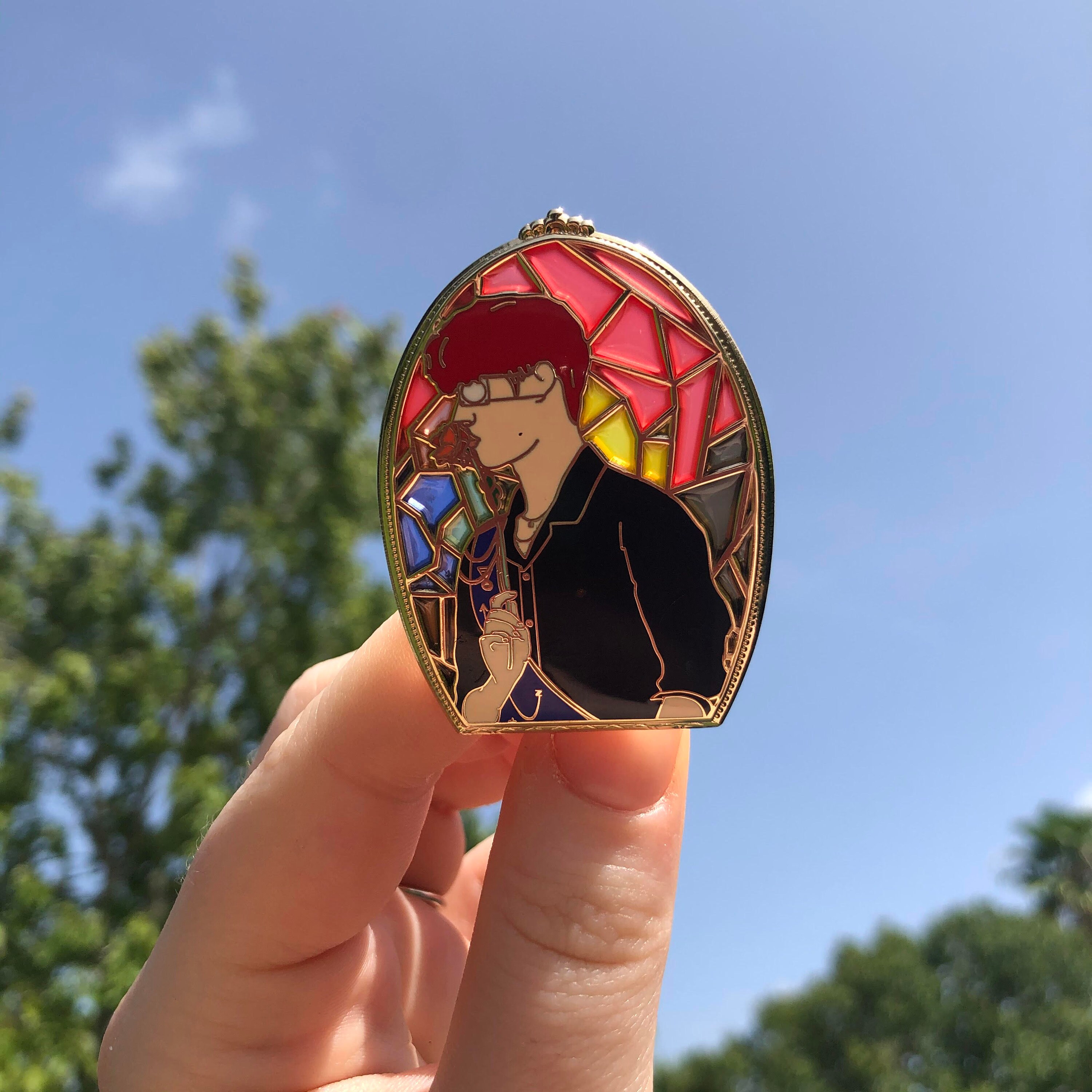 Prince Mingi Stained Glass Enamel Pin - Etsy