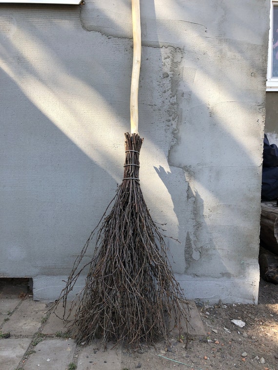 Natural Witch Broom, Halloween Pagan broom besom, Halloween Broom