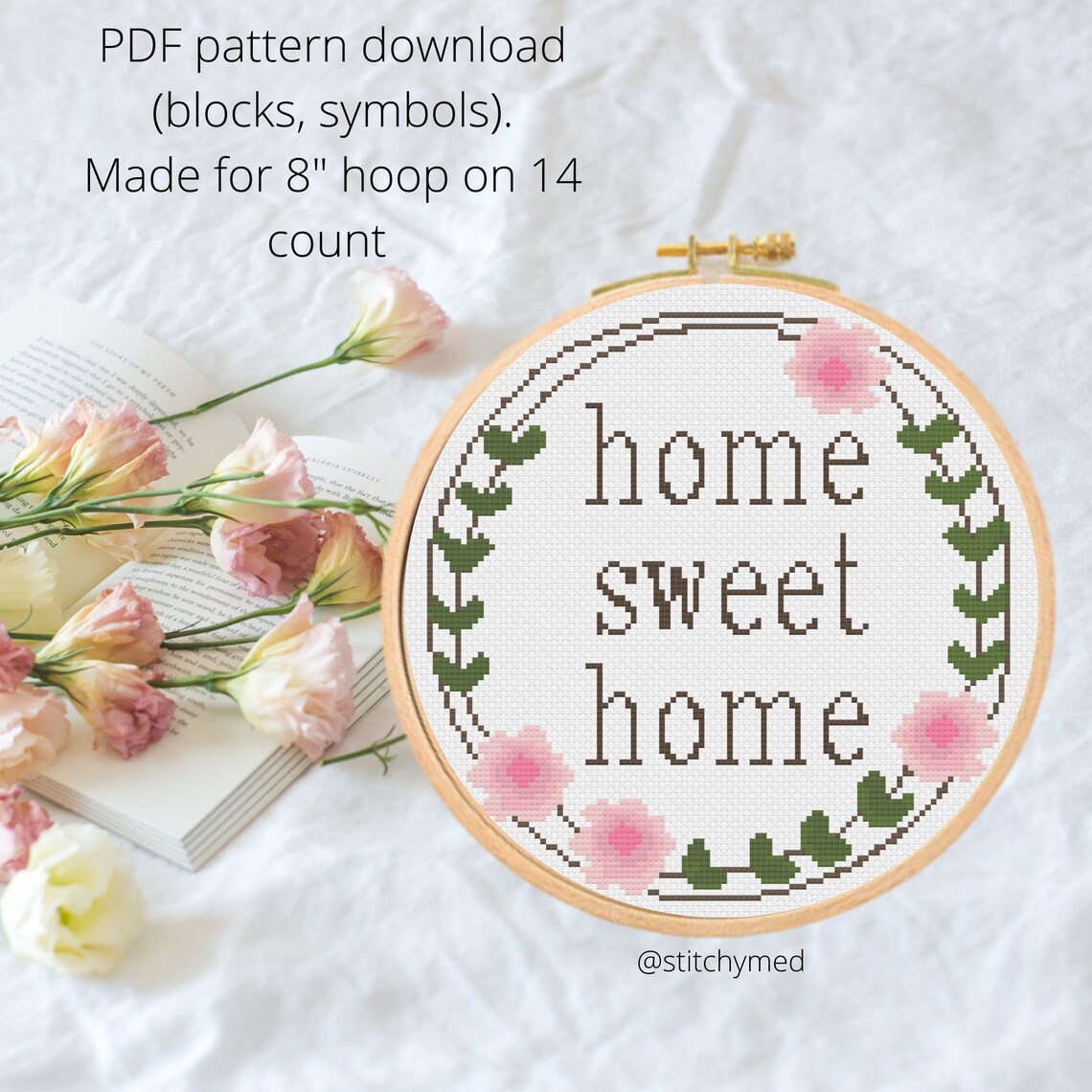 Home Sweet Home Cross Stitch Pattern for Wall / Home / | Etsy