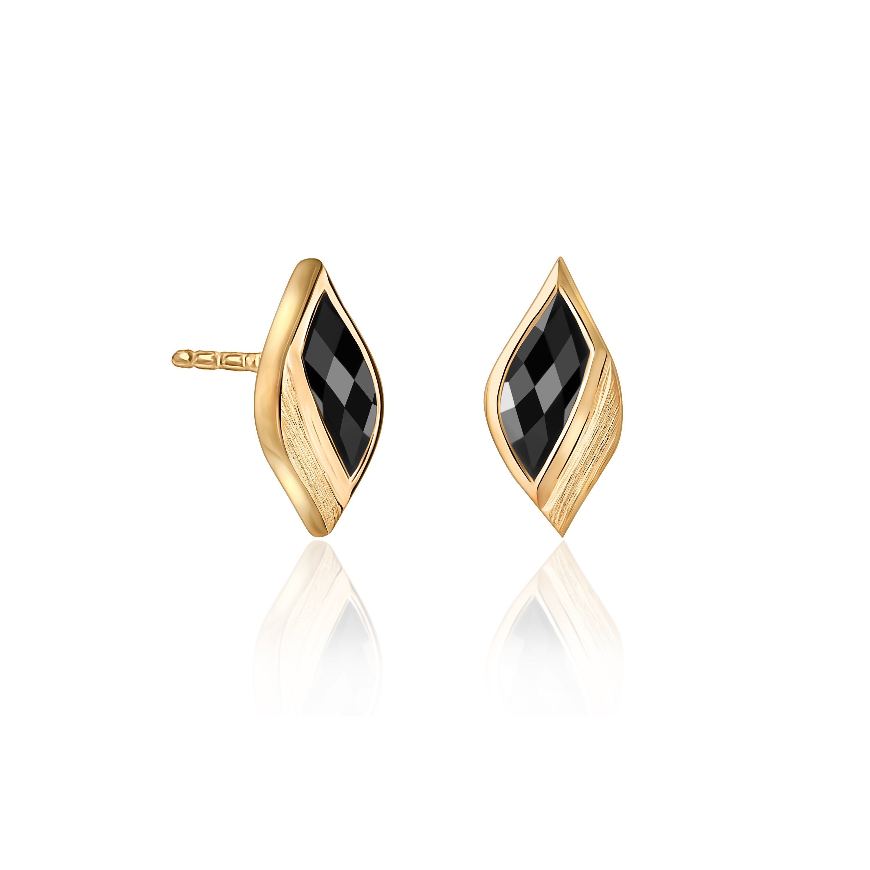【Miansai】Bolt Stud Earrings,Gold Vermeil Meridian Stud Earrings, Gold Vermeil | Women's Earrings