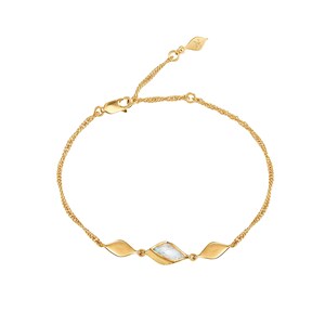 Opal Bracelet in Gold Vermeil, Opal Bracelet Gold, Recycled Gold Bracelet, Sustainable Jewellery Brand, Affirmation Jewellery