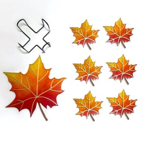 Herbst Ahornblätter Untersetzer-Set, Thanksgiving-Tischdekoration, Herbstlaub-Harz-Untersetzer mit Halter, ästhetisches Tischzubehör