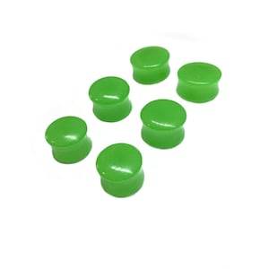 Size  (9/16) 14mm, (5/8) 16mm, (11/16) 18mm, Glow In The Dark Ear Gauges, Double Flare, Ear Plugs, Blacklight Reactive, Festival Jewelry,