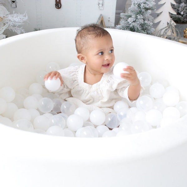 BALU BALL PIT - Moyenne, fosse à balles en mousse pour enfant, fosse à balles pour enfants, jouets pour enfants bébé garçon, jouets montessori, cadeau de premier anniversaire pour fille de 1 an