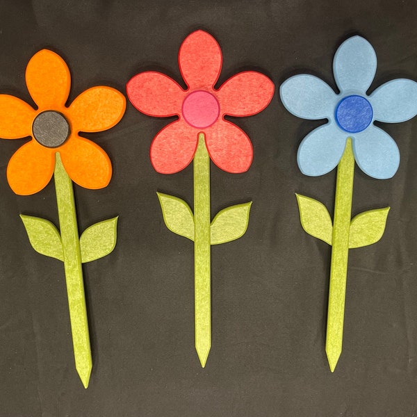 Poly flower daisy/tulip garden stake