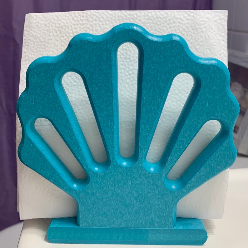 TomTheTurnerShop Seashell Scallop Napkin Holder