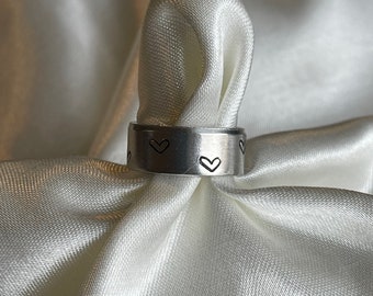 Mini symbol stamped rings
