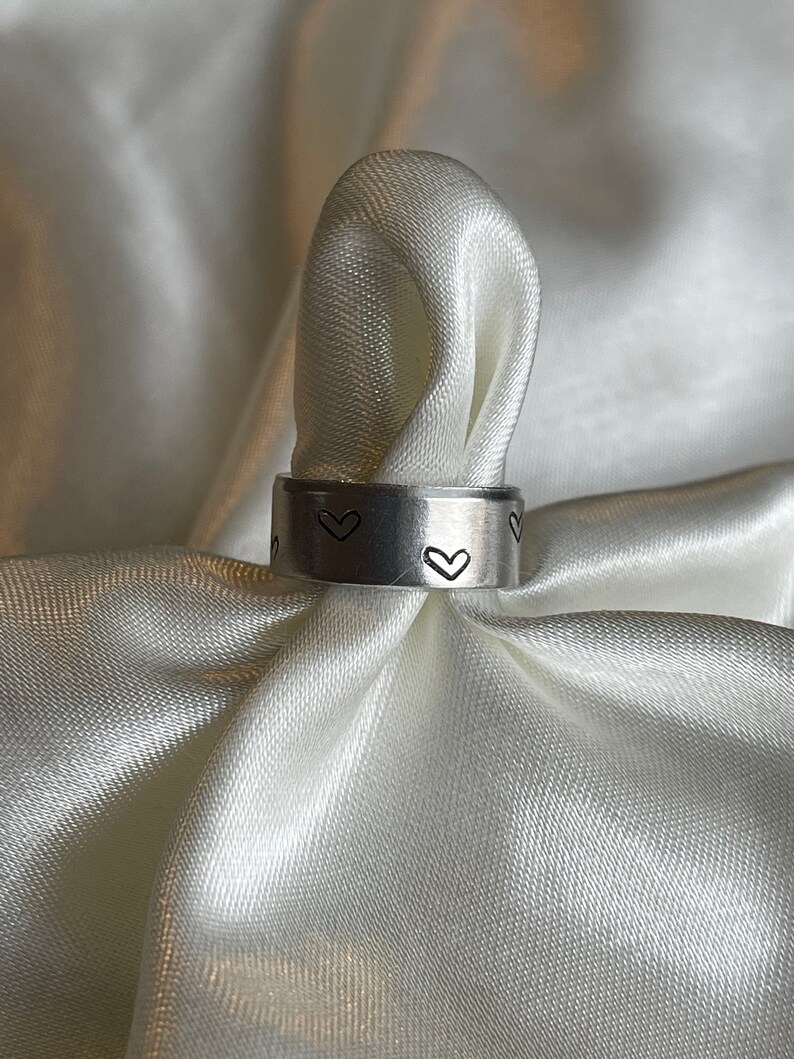 Mini symbol stamped rings