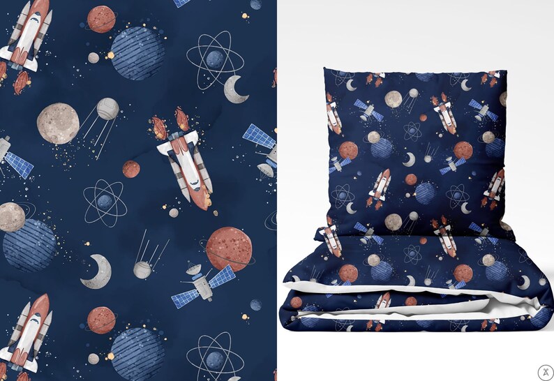 OEKO-TEX Certificate Digital Print Planetarium Premium Cotton Width 155cm 61