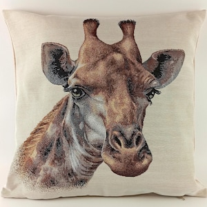 Pillow Cover, Giraffe, Tapestry Pillowcase, Cushion Cover, Decorative Pillowcase