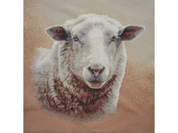 Tapestry Panel Sheep Pillow Panel Chair Seat Cover Tote Bag
